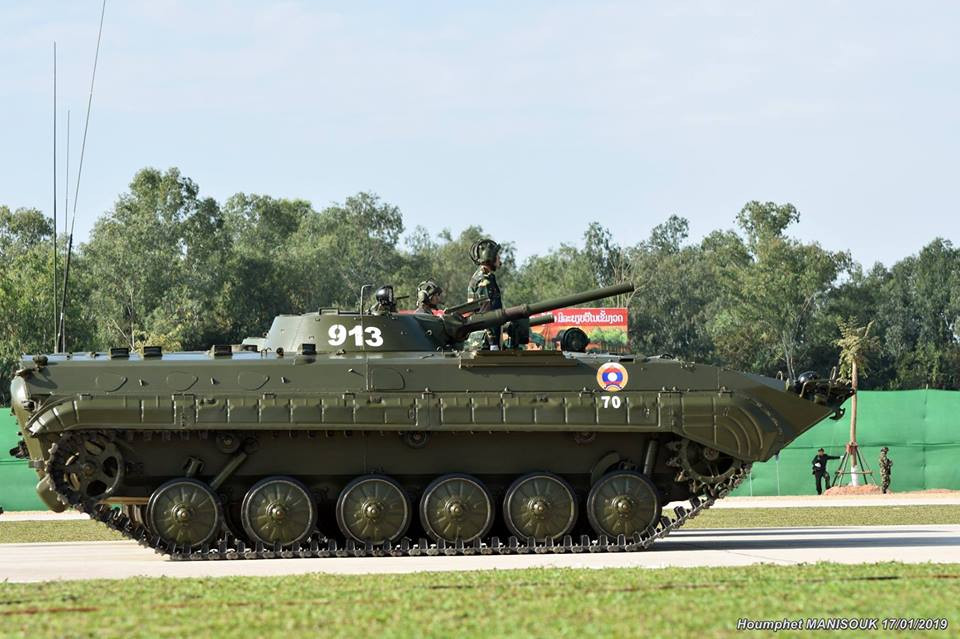 Xe chiến đấu bộ binh BMP-1 của Lục quân Lào. Nguồn ảnh: Houmphet Manisouk