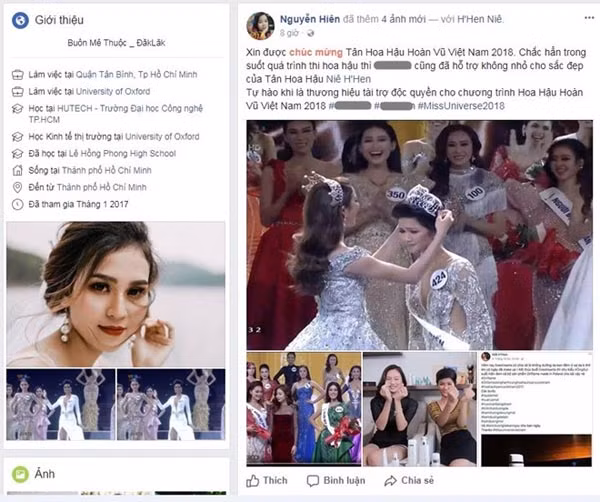 Những trang FB giả mạo được dùng với mục đích thương mại.