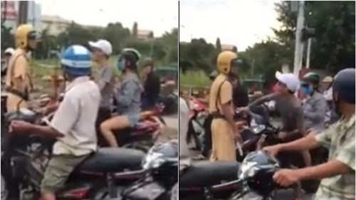 Ngày cuối năm 2017, sau vụ lùm xùm của một đám thanh niên Phú Thọ livestream cảnh xin tiền trên đường cao tốc thì dân mạng lại được chứng kiến thêm cảnh thanh niên rút dao tấn công CSGT trước sự chứng kiến của nhiều người dân xung quanh. Vụ việc được quay lại và đăng tải lên mạng xã hội chiều ngày 31/12/2017. Trong clip có thể thấy, thanh niên này chở bạn gái đi mua trà sữa nhưng cả 2 đều không đội mũ bảo hiểm.