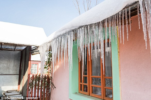 Hiện tượng Icicle là hiện tượng băng không đóng thành từng tảng mà rơi thành từng cột trụ độc đáo và đẹp mắt.(Nguồn Dailymail)