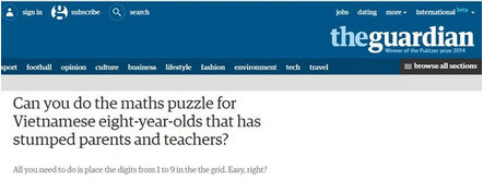 Bai toan lop 3 cua VN khien du luan quoc te sung sot