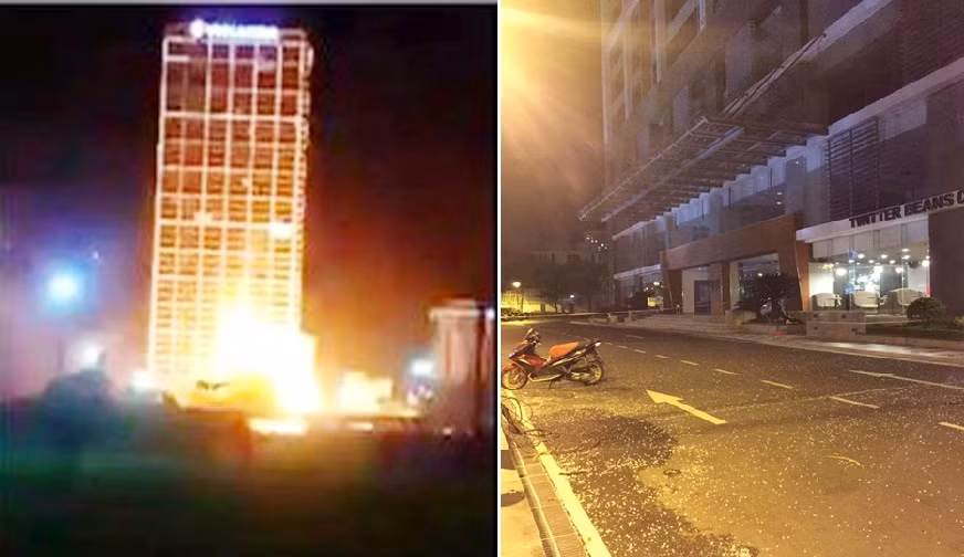 Theo thông tin đăng trên báo Người lao động, tối ngày 31/5, tòa nhà Thăng Long Number One (trên đường Khuất Duy Tiến, quận Thanh Xuân, TP Hà Nội), bất ngờ bị chập điện, nổ hai tiếng lớn như “bom”, các mảnh thủy tinh và tia lửa rơi xuống đường, khiến nhiều người hoảng sợ bỏ chạy thoát thân.