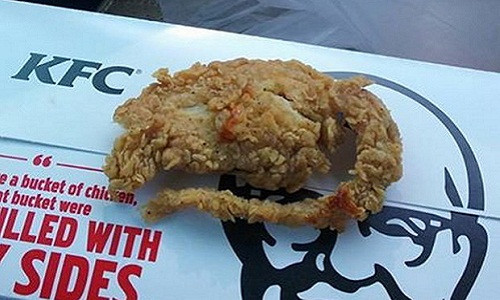 Chuọt rán nguyen con trong của hàng gà rán KFC