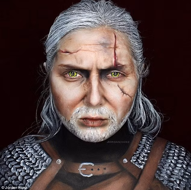 Jordan cho biết, thường cô mất từ 3-5 tiếng để có thể hóa thân thành nhân vật mình yêu thích. Không có gì đáng ngạc nhiên bởi những chi tiết đều được chăm chút kỹ lưỡng, khiến hình ảnh sống động như thật.