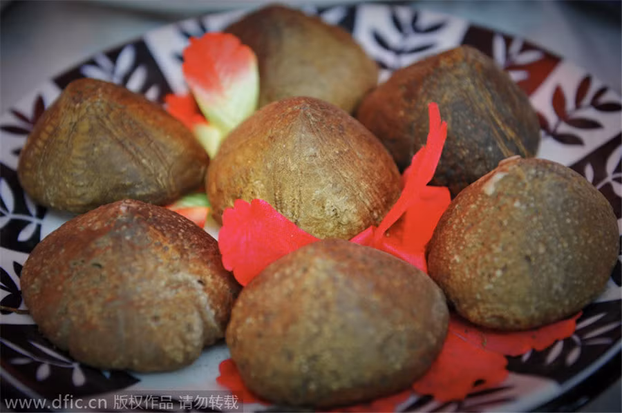 Vẻ ngoài của những viên đá trông vô cùng phù hợp với hình ảnh món ăn.