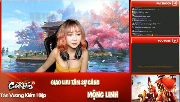 500 anh em Cửu Kiếm 3D từ lâu đã hình thành thói quen ''hóng''livestream, vừa để nhận những phần quà giftcode giá trị, vừa để giao lưu trò chuyện và ngắm nhìn nhan sắc hotgirl Mộng Linh.
