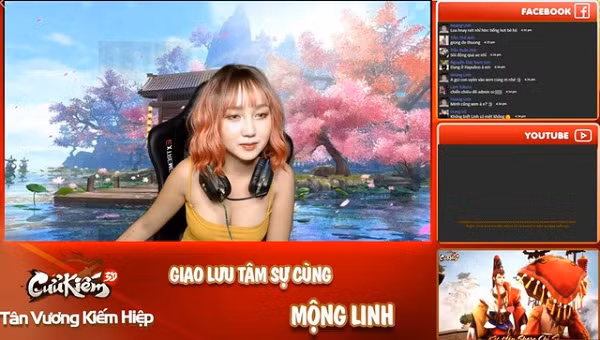 500 anh em Cửu Kiếm 3D từ lâu đã hình thành thói quen ''hóng''livestream, vừa để nhận những phần quà giftcode giá trị, vừa để giao lưu trò chuyện và ngắm nhìn nhan sắc hotgirl Mộng Linh.