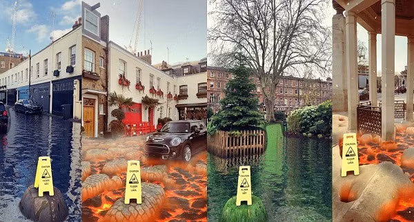 Biến mặt sân thành dòng sông, nham thạch thế nào...dân tình "điên đảo"? - Hình 3 Bien mat san thanh dong song, nham thach the nao...dan tinh