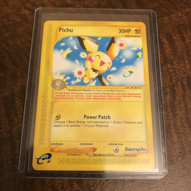 Một tấm thẻ bài Pichu thông thường chỉ có giá 25 USD (khoảng 580 nghìn VNĐ), nhưng chỉ cần lọt vào bộ hàng mẫu này, giá trị của Pichu đã lên tới 999 USD (khoảng 23,2 triệu VNĐ).