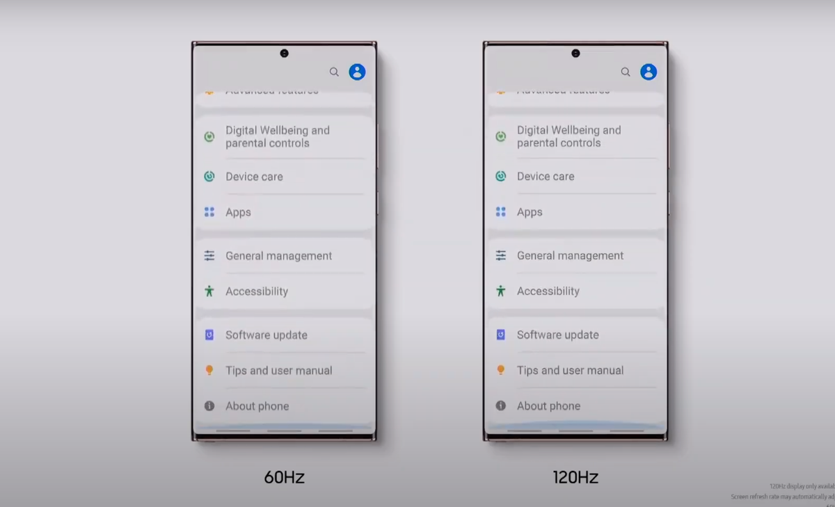 Màn hình của bộ đôi này có tần số quét lên lới 120hz, cho cảm giác cảm ứng mượt mà, gần như không có độ trễ.