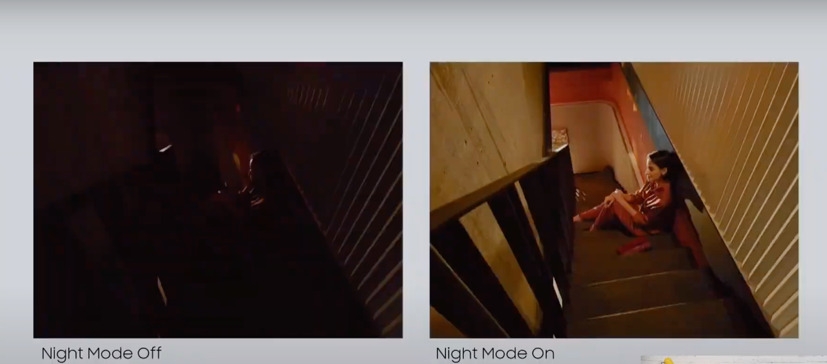 Máy có chế độ chụp tối và cho kết quả đáng kinh ngạc.