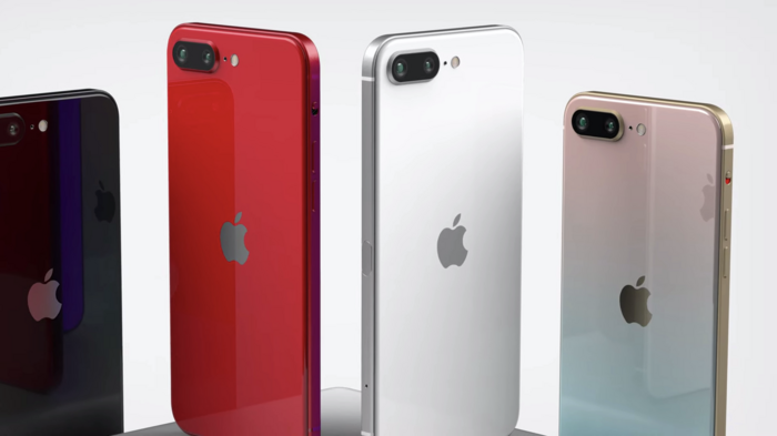 Concept iPhone SE Plus đi kèm 4 tuỳ chọn màu sắc gồm trắng, đỏ, đen và màu gradient xanh/hồng. Nhiều nguồn tin trước đó cho biết, có khả năng iPhone SE 2 Plus trình làng với dòng iPhone 12 vào tháng 10 tới, tức là sau iPhone 12.