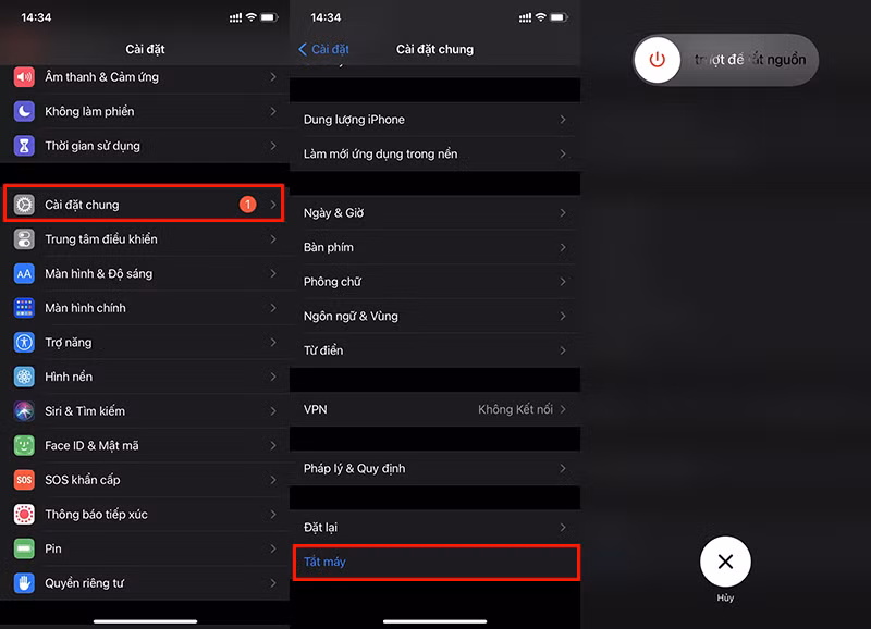 Khởi động lại điện thoại hoặc kích hoạt chế độ máy bay trong khoảng 10s. Nghe có vẻ hơi vô lý nhưng đôi khi cách này lại vô cùng hiệu quả. Người dùng chỉ cần khởi động lại chiếc điện thoại của mình là có thể khắc phục được ngay.