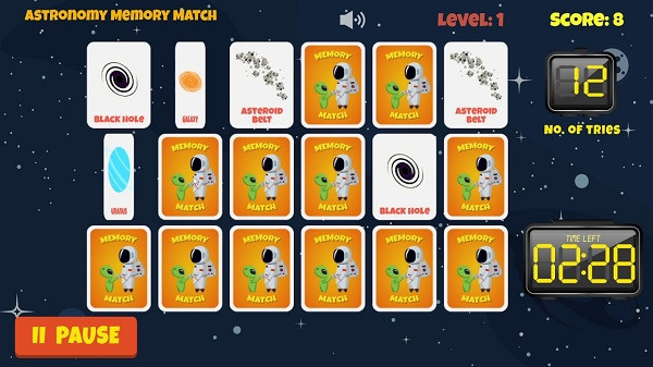 Khi đi đến các địa điểm như đài quan sát, rạp chiếu phim, trẻ sẽ thu thập được các thông tin hữu ích. Ngoài ngắm nhìn cận cảnh các hành tinh, chòm sao, thỉnh thoảng trẻ sẽ được kiểm tra kiến thức qua các câu đố ngẫu nhiên hiện lên.