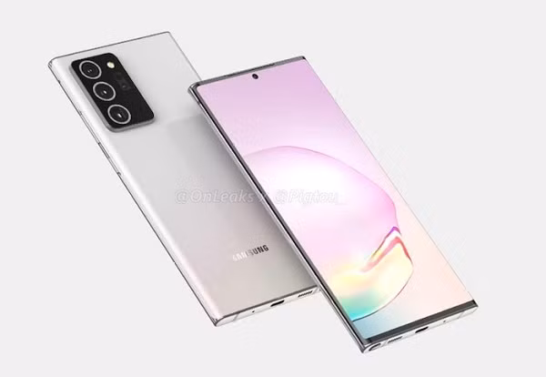 Kích thước của Note 20+ là 165×77.2×7.6mm, gọn hơn so với S20 Ultra (166.9x76x8.8mm).