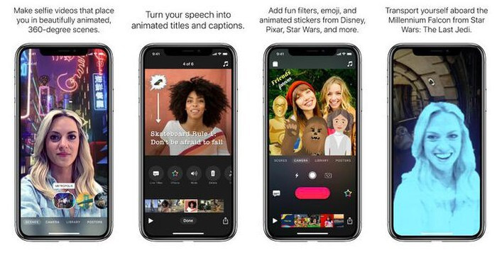 Ứng dụng Clips của Apple mang đến cho người dùng khả năng tạo ra các đoạn video ngắn nhưng thú vị để gửi tới bạn bè. Sử dụng những bộ lọc đầy tính nghệ thuật, các dòng chữ hoạt hình, chèn âm nhạc, emoji và các miếng dán vui nhộn là cách bạn có thể tạo ra những đạo video độc đáo, thể hiện cá tính của bản thân.