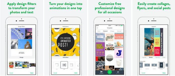 Adobe Spark Post được xem là ứng dụng chỉnh sửa hình ảnh nhanh dành cho những người dùng mạng xã hội với nhiều tính năng thú vị, dễ dùng. Đến nay, ứng dụng này vẫn mới chỉ được phát hành độc quyền trên iOS.
