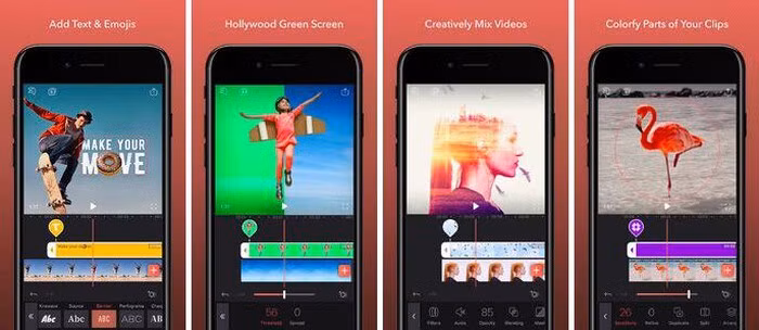 Một ứng dụng chỉnh sửa video tuyệt với khác chỉ có trên iOS là Enlight Videoleap. Nhiều trang công nghệ hào phóng đánh giá ứng dụng này có thể giúp người dùng tạo ra các đoạn phim nghệ thuật như phim Hollywood.