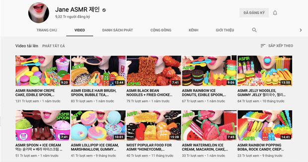 Hiện kênh Jane ASMR giúp chủ nhân thu về khoảng 796 triệu won mỗi tháng (khoảng 15,4 tỷ đồng).