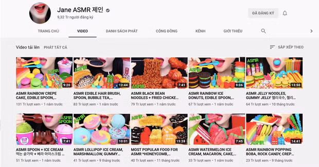 Hiện kênh Jane ASMR giúp chủ nhân thu về khoảng 796 triệu won mỗi tháng (khoảng 15,4 tỷ đồng).