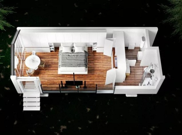 Nếu nhà bạn đông người, Haus có một ngôi nhà thông minh lớn hơn được thiết kế cho một gia đình nhỏ. Mang tên mTwo, diện tích 74 mét vuông.