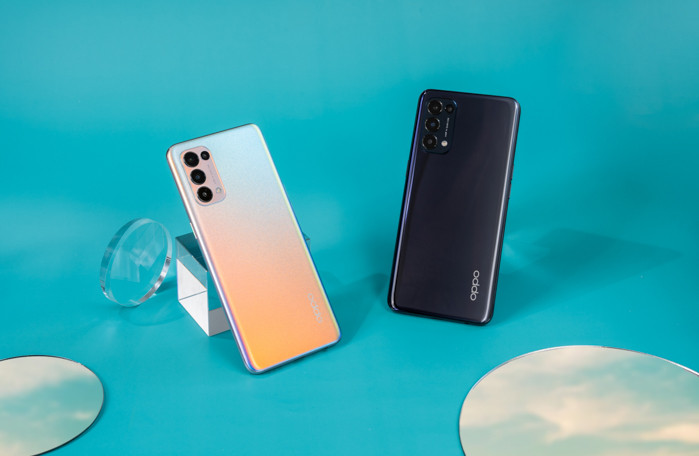 OPPO Reno5 sử dụng chip Snapdragon 720G 8 nhân, bộ nhớ RAM 8 GB, bộ nhớ trong 128 GB, có khe cắm mở rộng microSD hỗ trợ tối đa 256 GB.