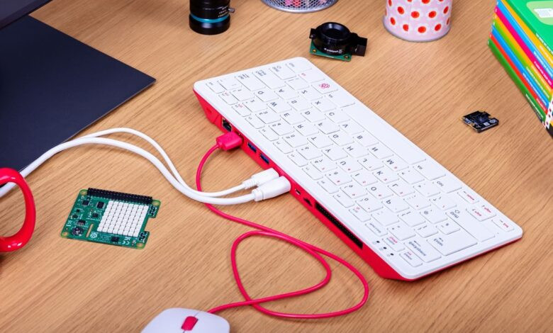 Ngoài chiếc bàn phím chính có giá 70 USD, Raspberry Pi cũng bán kèm các phụ kiện bao gồm chuột, bộ nguồn, cáp micro-HDMI to HDMI, thẻ nhớ microSD định dạng sẵn với giá 100 USD.