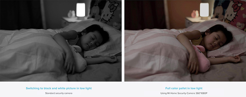 Xiaomi tuyên bố Mi Smart Camera PTZ hỗ trợ quay video ở điều kiện thiếu sáng với đầy đủ màu sắc, thậm chí còn quay được ở cả độ phân giải 2K chi tiết.