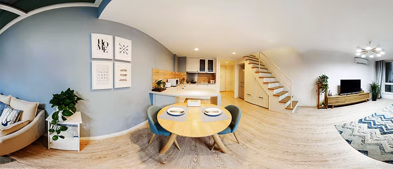 Mi Smart Camera PTZ cho chất lượng hình ảnh 2K và góc quay 360 độ cho tầm bao quát theo dõi rộng và đẹp.