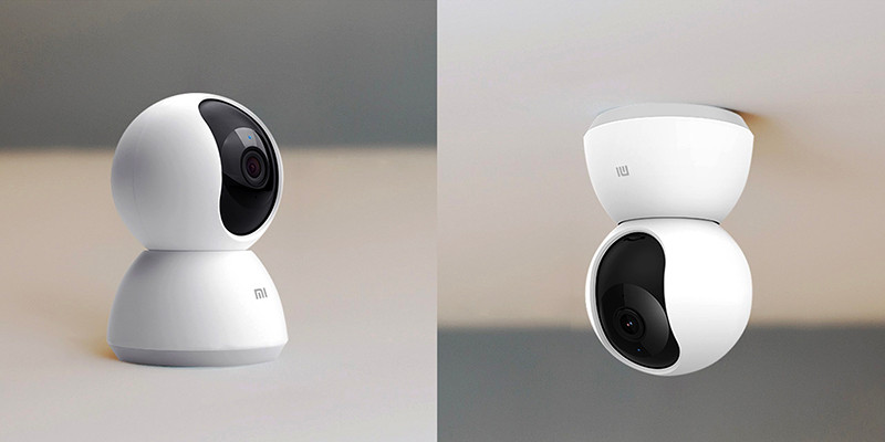 Mi Smart Camera PTZ có thể được đật trên mặt phẳng (bàn, mặt tủ....) hoặc có thể được gắn trên trần.