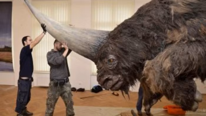 Mặc dù có kích thước lớn và nhìn trông khá dữ dằn nhưng kỳ lân khác hẳn với bản tính hung hãn của các loài động vật ăn thịt máu lạnh khác.