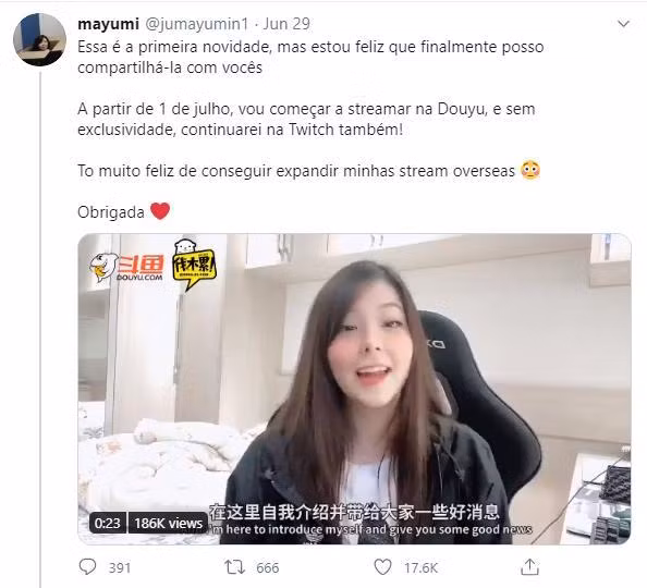 Trước vụ việc đó, mới đây nữ game thủ đã thông báo trên MXH sẽ trở thành streamer trong thời gian tới. Bởi hiện tại cô nàng khó có thể tìm được "bến đỗ" nào mới khi vụ lùm xùm chưa có hồi kết.