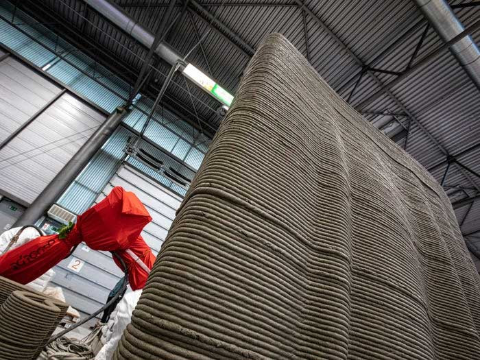 Máy in 3D Scoolpt sử dụng một loại bê tông mới để in thành các sợi có hình dạng khác nhau dễ dàng hơn.