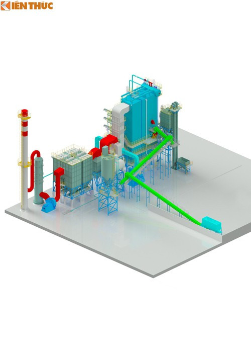 Cụ thể, hệ thống lò hơi đốt rác - bùn thải công nghiệp của Martech Boiler sử dụng công nghệ mới để xử lý rác thải triệt để.
