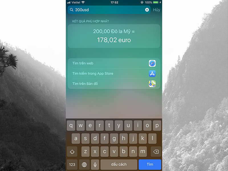 Mặc dù tính năng Spotlight đã có từ lâu nhưng hiếm ai biết được những điều tuyệt vời mà nó có thể mang lại ngoài việc search thông tin trên máy. Ví dụ như bạn có thể chuyển đổi mệnh giá tiền tệ ở thời gian hiện tại, tính toán, chuyển đổi số học, tìm kiếm trên web và nhiều hơn thế nữa.