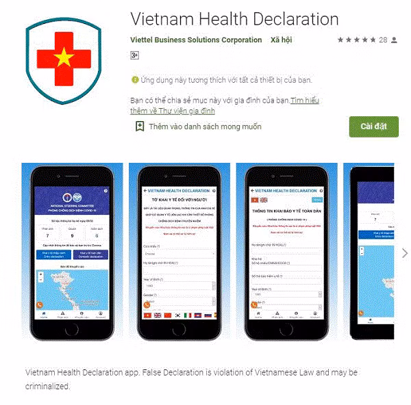 Các ứng dụng đã được cập nhật trên kho ứng dụng Google Play của điện thoại Android và Apple Store dành cho iPhone, với cài đặt sử dụng tương đối đơn giản.