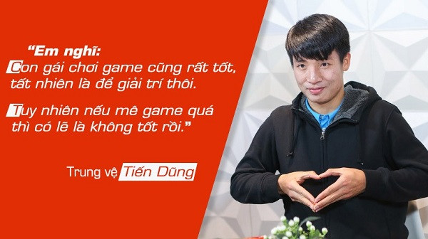 Trò chơi “tủ” của hậu vệ Tiến Dũng là PES – game đậm chất thể thao. Anh tiết lộ khi tập trung ở đội tuyển quốc gia hay ở câu lạc bộ thì đây vẫn là trò chơi anh thường chọn để thi đấu cùng đồng đội khi rảnh rỗi. Ảnh: GameK