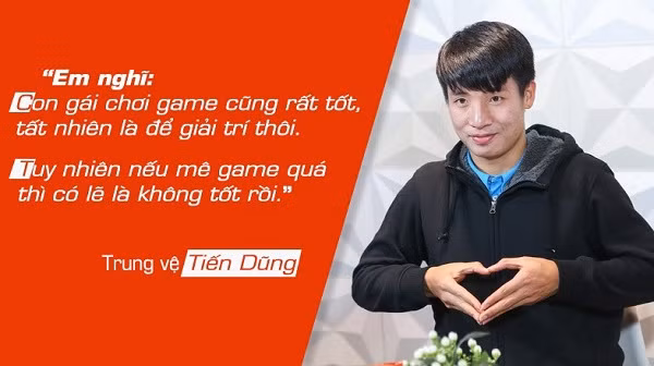 Trò chơi “tủ” của hậu vệ Tiến Dũng là PES – game đậm chất thể thao. Anh tiết lộ khi tập trung ở đội tuyển quốc gia hay ở câu lạc bộ thì đây vẫn là trò chơi anh thường chọn để thi đấu cùng đồng đội khi rảnh rỗi. Ảnh: GameK