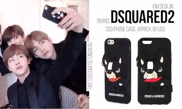 Đôi khi anh chàng thay đổi ốp lưng 3D in hình chú chó Doberman siêu ngầu của nhà mốt Dsquared2, giá 90 USD (hơn 2 triệu đồng).