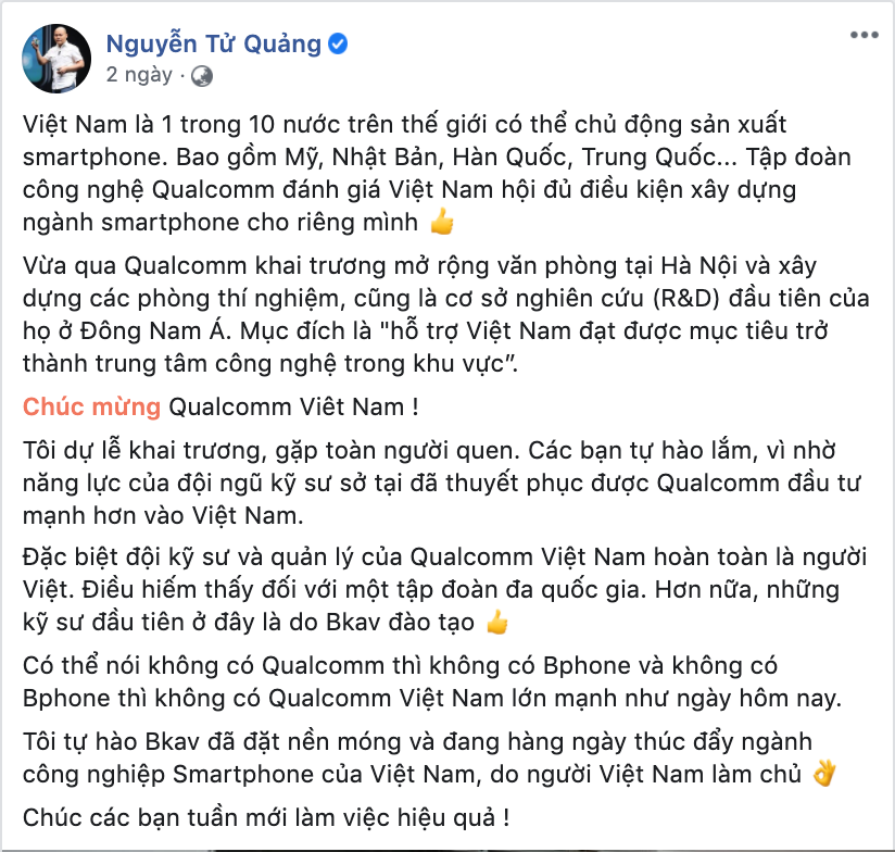 BKAV se khoi kien trang tin cat xen phat bieu CEO Nguyen Tu Quang