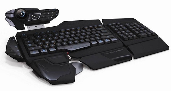 Mad Catz Strike5 - một trong số những bàn phím cơ độc lạ không tưởng với 2 phần đỡ cổ tay và một numpad có thể được tháo rời sao cho thuận tiện nhất. Mô đun với các phần khác nhau điều chỉnh tùy ý.