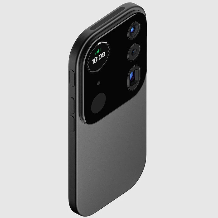 Chiếc iPhone này mang tên Mosaic, được nhà thiết kế Louis Berge lấy ý tưởng từ một việc biến camera của smartphone có thể hoạt động như một thiết bị riêng biệt hoàn toàn.