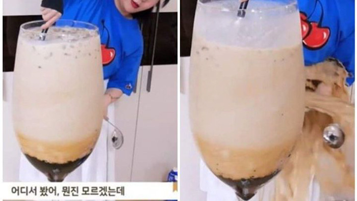 Theo thời gian, nội dung dạng chế biến những món ăn siêu to khổng lồ có vẻ đã trở nên nhàm chán, mất dần đi sự mới lạ và thú vị như trước đó, thế nhưng tại Hàn Quốc, nội dung này vẫn khá được ưa chuộng. Điển hình như mới đây, cô nàng Nareum TV - một kênh Youtube cũng sở hữu tới 1.6 triệu subs cũng đã học theo bà Tân Vlog, làm cốc trà sữa trân châu khổng lồ và hứng chịu cái kết đắng ngắt.