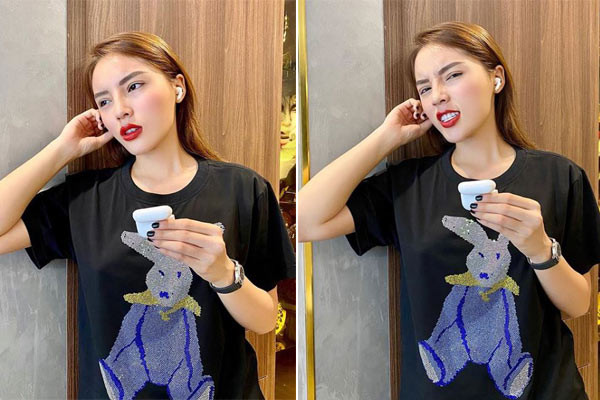 Không sai khi nói Kỳ Duyên là một fan cứng của Apple, bởi không chỉ điện thoại, cô còn sở hữu nhiều sản phẩm khác của hãng này. Kỳ Duyên từng thực hiện một video đập hộp tai nghe Airpods Pro chống ồn được nhà Táo trình làng tháng 10/2019. Ảnh: Instagram NV