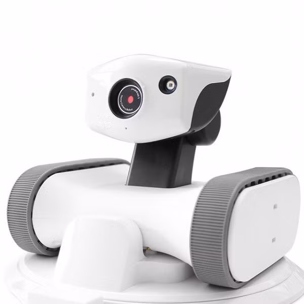 Nếu đã từng là fan của Disney, bạn hẳn còn ấn tượng với chú robot Wall-E, và đây chính là phiên bản của nó ngoài đời thực. Chú robot này với hai bánh xe song song sẽ làm nhiệm vụ "tuần tra" trong nhà bạn, được kết nối đến smartphone qua Wi-Fi, có tích hợp camera và cả micro để làm một "tai mắt" thực thụ ghi lại hình ảnh ở nhà nếu có bất kỳ động tĩnh gì.