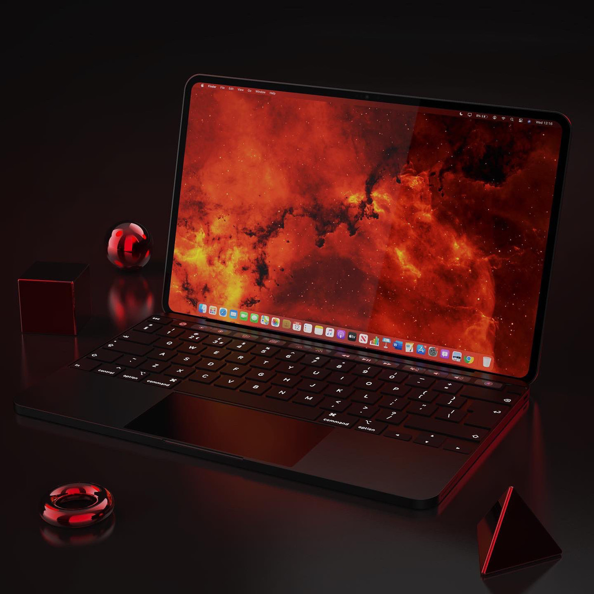 Sẽ như thế nào nếu Apple thực sự ra mắt dòng MacBook mới với trackpad nhỏ hơn cùng dải loa một bên máy và sở hữu thiết kế vuông vức như vậy