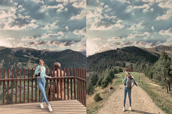 Đây không phải lần đầu Hương Giang để lộ sở thích chỉnh sửa ảnh. Nếu tinh ý có thể thấy một số bức ảnh khác check-in tại nước ngoài, hay những chuyến công tác, nghỉ dưỡng,… của nữ ca sĩ đều sở hữu đặc điểm này.