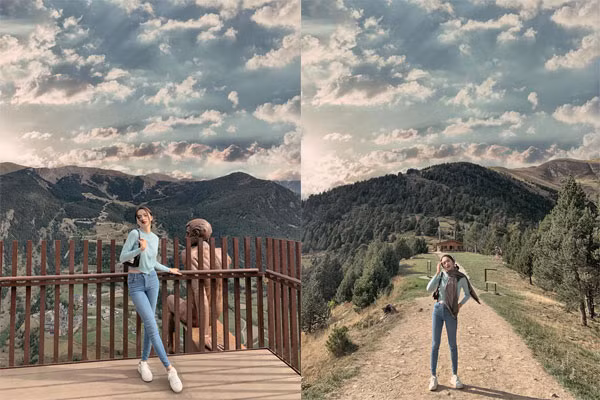 Đây không phải lần đầu Hương Giang để lộ sở thích chỉnh sửa ảnh. Nếu tinh ý có thể thấy một số bức ảnh khác check-in tại nước ngoài, hay những chuyến công tác, nghỉ dưỡng,… của nữ ca sĩ đều sở hữu đặc điểm này.