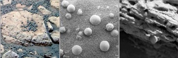 Tàu Opportunity đã phát hiện ra những quả cầu như băng tích tụ - cho thấy nước đã từng xuất hiện trên hành tinh này.