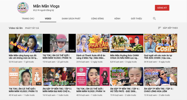 Ngoài TikTok, bà mẹ trẻ còn sở hữu kênh YouTube riêng chuyên review ăn uống.